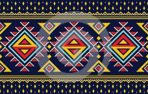 Ethnic geometirc abstract pattern art vector design