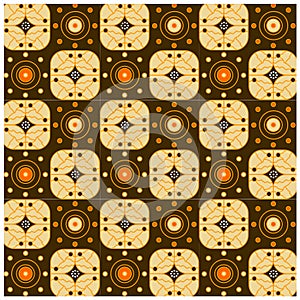 Ethnic geometric pattern adaptation from batik Indonesia