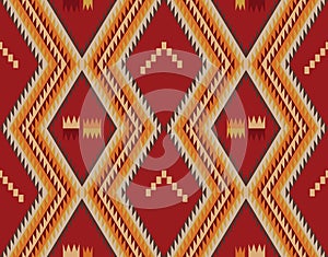 Ethnic geometric seamless pattern for background or wallpaper
