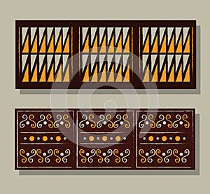 Ethnic handmade ornament aztec geometric backgrounds, stylish fabric