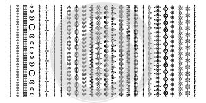 Ethnic line ornaments. Tribal design