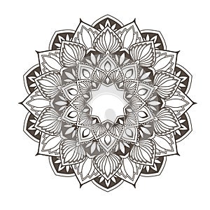 Ethnic mandala design - flower style oriental pattern