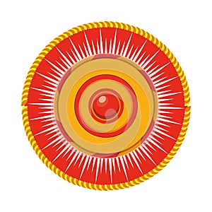 Ethnic mandala indu style icon