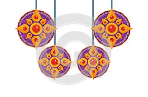 Ethnic mandalas indu style hanging