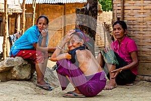 Ethnic minority nomadic women Laos