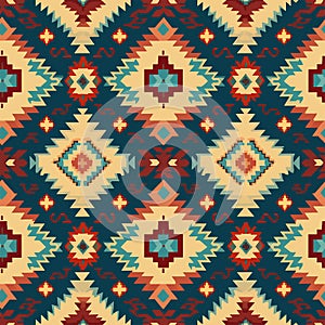 ethnic motifs, tapestry. African, South American patterns in red-brown colors