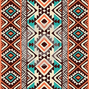 Ethnic ornament. Seamless Navajo pattern.