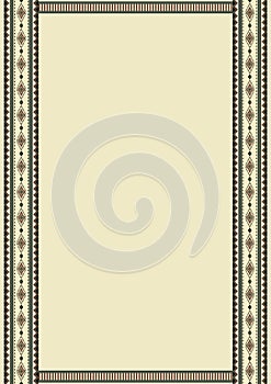 Ethnic pattern background with copy space for text. Mexican tribal design. For banner, fliers, business card, restaurant menu