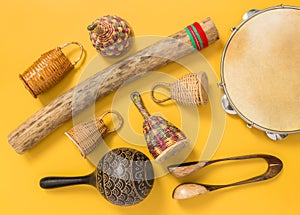 Ethnic percussion musical instruments