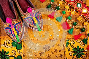 Ethnic Rajasthan shoes and belt