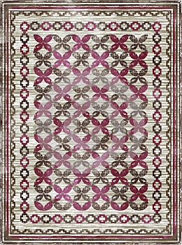Ethnic rug carpet pattern