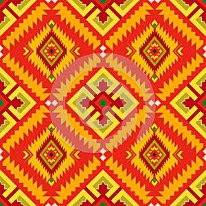 Ethnic seamless pattern. Aztec styl