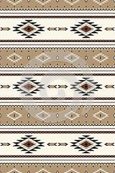 Ethnic seamless pattern. Native American tribal illustration. Southwest design.