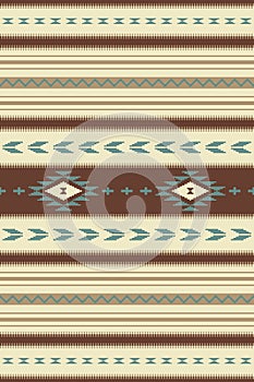 Ethnic seamless pattern with Southwestern design. Mexican woven rug, blanket. Serape design.