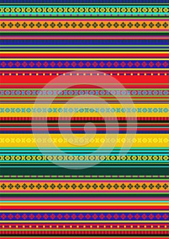 Ethnic seamless pattern. Traditional ornament background. Folk ornamental texture. Bright colors. photo