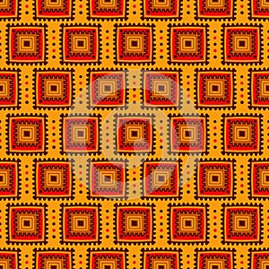 Ethnic seamless pattern. Tribal line print in african, mexican, american, indian style. Geometric boho background