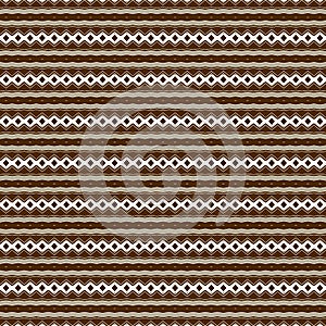 Ethnic Stripe Diamond Chain Geometric Pattern.Vector Seamless Background Texture.Digital Pattern Design Decoration