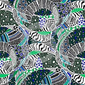 Ethnic style fashion African seamless pattern.