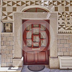 Ethnic style house entrance, Chios island