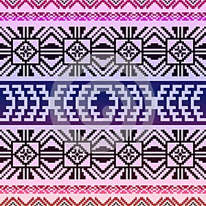 Ethnic style textile seamless pattern