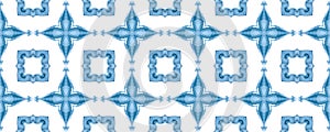 Ethnic Texture. Mineral Material Effect. blue Textile Print Repeat. Tie and Dye Seamless Tile pattern. Blue and white Paper