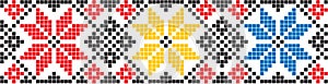 Ethnic traditional seamless pattern. Embroidery on fabric. Patchwork texture. Weaving. Folk motif.