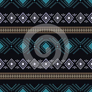 Ethnic tribal seamless pattern vector illustration, mandala abstract, ancient stripes aztec african style background vintage