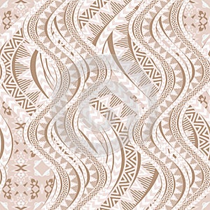 Ethnic waves seamless pattern