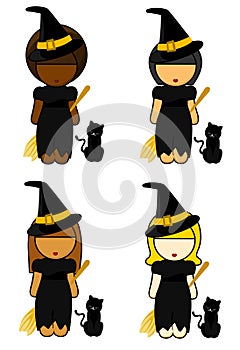 Ethnic Witch Girls