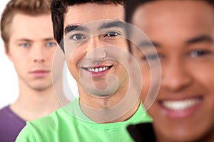 Ethnically diverse group of men