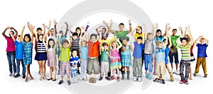 Ethnicity Diversity Gorup of Kids Friendship Cheerful Concept