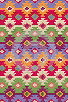 Ethnicity seamless pattern. Boho style. Ethnic wallpaper. Tribal art print. Old