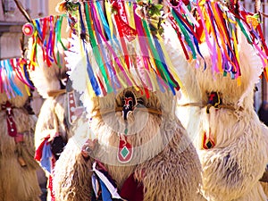 Kurenti On Carnival Parade 2023 In Ormoz, Prlekija, Slovenia