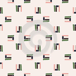 Ethnos seamless pattern. Native ornament carpet background