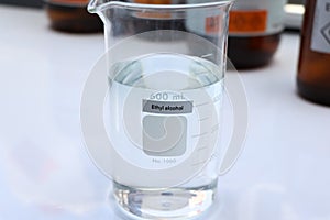 Ethyl alcohol in glass,Hazardous chemicals in industry