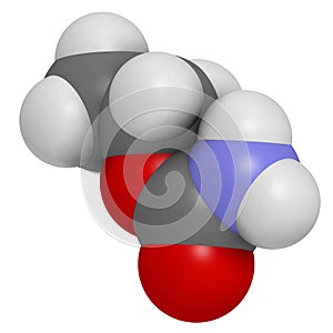 Ethyl carbamate carcinogenic molecule. Present in fermented food and beverages and especially in distilled beverages