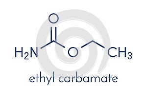 Ethyl carbamate carcinogenic molecule. Present in fermented food and beverages and especially in distilled beverages. Skeletal.