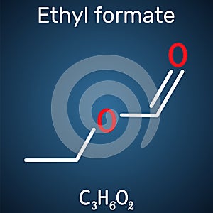 Ethyl formate, ethylformate, ethyl methanoate, formic ether molecule. It is formate ester derived from formic acid and ethanol.