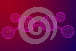 Ethylene ethene molecule.