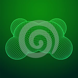 Ethylene ethene molecule.