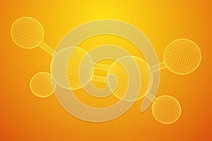 Ethylene ethene molecule.