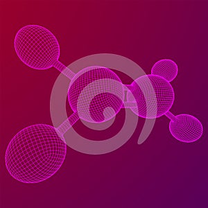Ethylene ethene molecule.