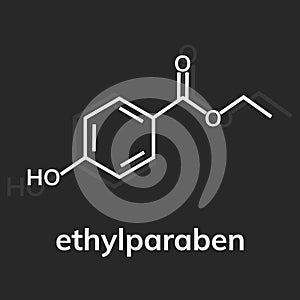 Ethylparaben vector icon