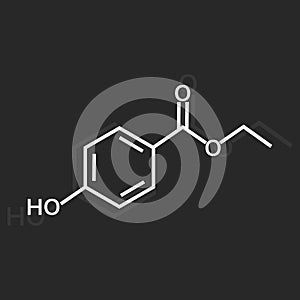 Ethylparaben vector icon