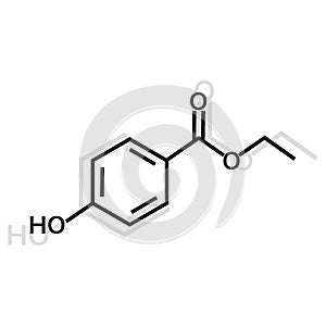 Ethylparaben vector icon