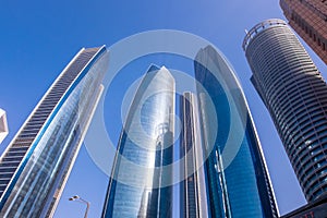 Etihad Towers in downtown Abu Dhabi