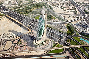 Etisalat tower 2 from a helicopter