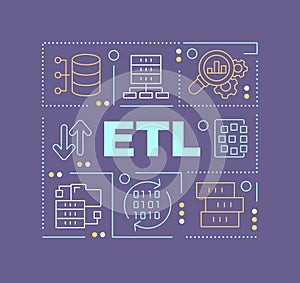ETL word concepts violet banner photo