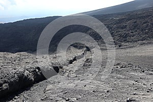 Etna - Canalone lavico sul Cratere Barbagallo inferiore photo