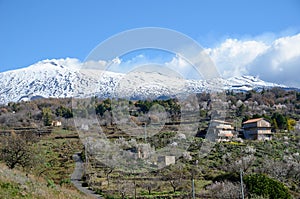 Etna with the fertile slope in the foreground